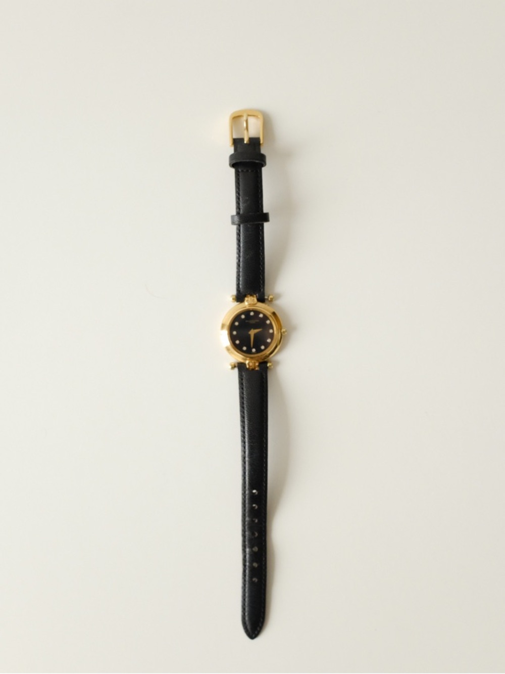 Vintage Balenciaga Black and Gold Vintage Women's Watch - Picture 5 of 9